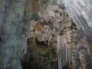 inside halong bay cave