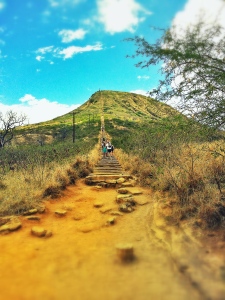 koko head trail from the bottom up